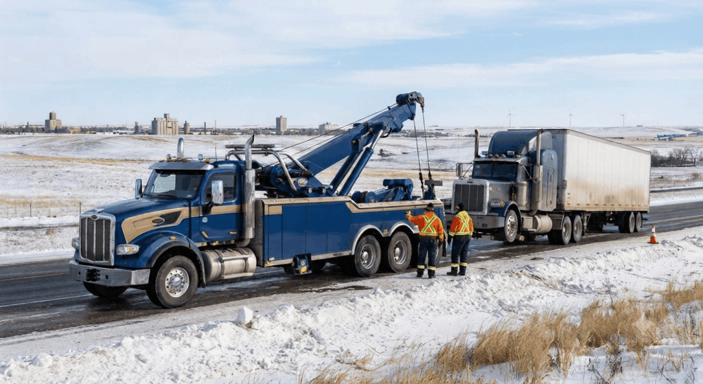 Heavy duty towing in regina